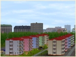Wohnh�user mit moderner Fassade