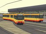 Stadtbahnwagenset 566+577 (GT8-80C) Mittelteil mit T�r