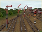 Formsignale der Signalgruppen Hf 1 bis 6