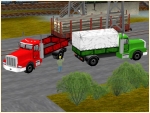 LKW-Set, 2-achsig mit verschiedenen Aufbauten