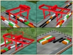Containerkraene - rot