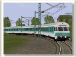 Nahverkehrswagen der DB mingr�n, Epoche V Ex-Silberwagen