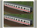 DB ICE-farbene Wagen Set 3