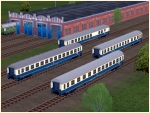 Sonderlinge - DB UIC-X in blau-beiger Lackierung, Set 4