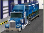Kennworth-Truck in einer Sonderlackierung, Motiv aus K�ln