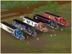 Sparset, 5 Kenworth-Trucks mit Treilern