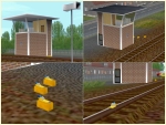Rangierbahnhof-Zubeh�r und Ablaufstellwerk im Set