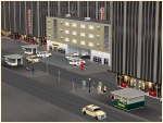 Taxizentrale, Taxiparkhaus und Rufs�ulen