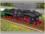Schlepptenderdampflok der DB BR 42.1893 mit Wannentender T30