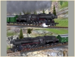 Schwere Dampflokomotive �BB 42.2715 mit Schlepptender Wanne T25