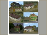 Bauernh�fe und Gasthaus im Alpen- und Voralpenstil
