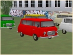 Barkas B1000-Bus in 6 Farben, Set1