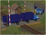 S4000 LKW mit Plane und Anh�nger