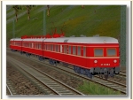 Elektrotriebwagen ET 25 015 und ET 25 016 mit Mittelwagen