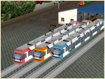 Niederflur-Stra�enbahn RNV205, RNV602 und RNV644