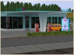 Tankstelle mit Rastst�tte Route 66