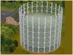 Gasometer mit Werkstatt