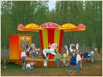 Freizeitpark Pferde-Karussell