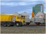 Baustoffe-Transport auf Stra�e und Schiene