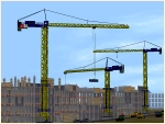 Baustellen-Turmdrehkränen-Set