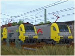 Elektrolokomotiven ES64 U2 TX-Logistik und -Altmann