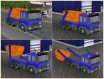 LKW zum Transport von Abfallmulden