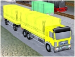 3-achsige LKW mit Plane und passenden Anh�ngern