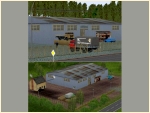 W50-Werkstatt mit Zubeh�r und Spline-Gitterzaun