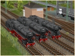 Dampflokset BR 44 der DB Epoche IV