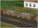 Flachwagen-Set Remms665 der DB und DBAG