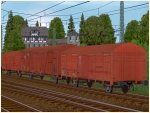 2-achs. gedeckte G�terwagen diverser Bahngesellschaften