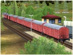 Gedeckte G�terwagen der DR Set1 Epoche III