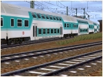 Doppelstockwagen der DBAG mintgr�n Vollmodernisiert
