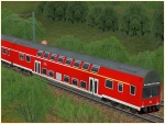 Dopelstocksteuerwagen DBAbuzf DBAG verkehrsrot