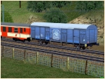 2-achs. gedeckte G�terwagen der �BB Epoche IV
