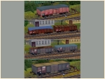 2-achsige offene G�terwagen europ�ischer Bahnen