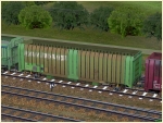 Offene Spezialwagen f�r Holzhackschnitzel Epoche IV Set3