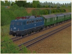 Personenzug-Set der DB 110 304 und 3-achs. Umbauwagen Epoche IV