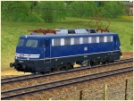 Schnellzuglokomotiven BR 110 der DB mit Warnanstrich Epoche III / IV