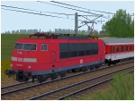 Elektrolokomotive 103 233 der DBAG verkehrsrot Epoche V