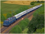 Sonderzug Deutsche Weinstra�e mit3 achsigen Umbauwagen
