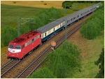 E-Lokomotiven der DB BR 110 orientroter Lackierung Epoche IV