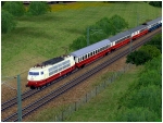 E-Lokomotiven der DB und DBAG BR 103 mit TEE-Lackierung 2