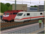BR 401 ICE1 Triebzug 166 der DBAG in Epoche Vb