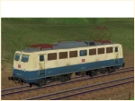 Elektrische G�terzuglokomotive BR 140 der DBAG in ozeanblau-beiger Farbgebung Epoche V