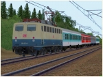 Elektrische G�terzuglokomotive BR 139 der DBAG in ozeanblau-beiger Farbgebung Epoche V
