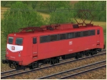Elektrische G�terzuglokomotive BR 139 der DB in orientroter Farbgebung Epoche IV