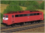 Elektrische G�terzuglokomotive BR 139 der DBAG in orientroter Farbgebung Epoche V