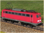 Elektrische G�terzuglokomotive BR 140 der DBAG in verkehrsroter Farbgebung Epoche V
