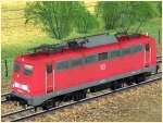 Elektrische G�terzuglokomotive BR 140 der DBAG in verkehrsroter Farbgebung Epoche V